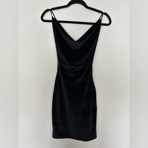 Velvet Open Back Dress